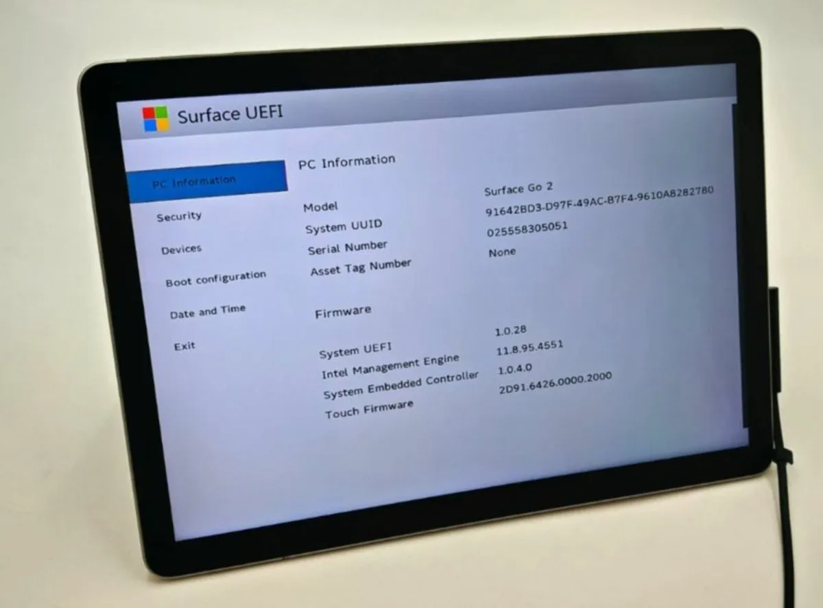 Microsoft Surface Go 2 10" 1824 Tablet M3 8GB 256G - Image 2