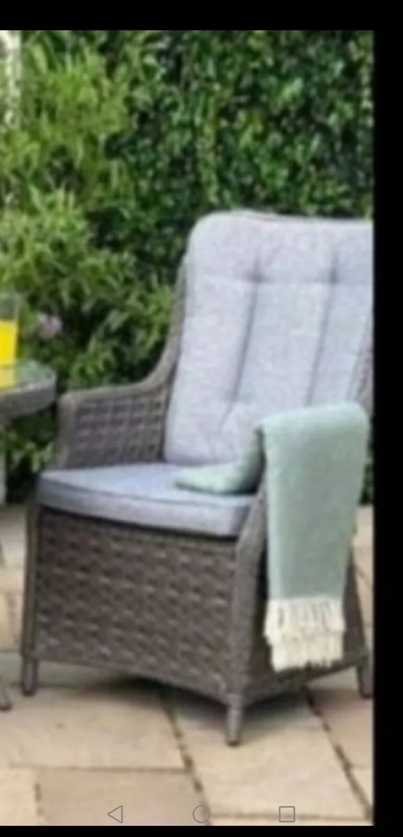 *CLEARANCE* Brand New Dark Grey Rattan Chairs x 3 - Image 1