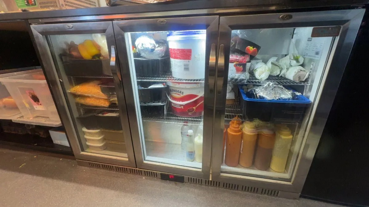 3 Door Under Counter Fridge