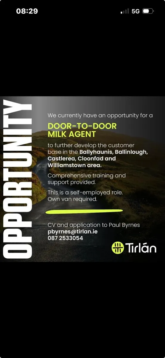 Established Milk Round :Be Your Own Boss