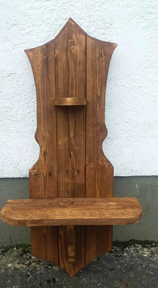 Rustic floating shelved display / storage - Image 3