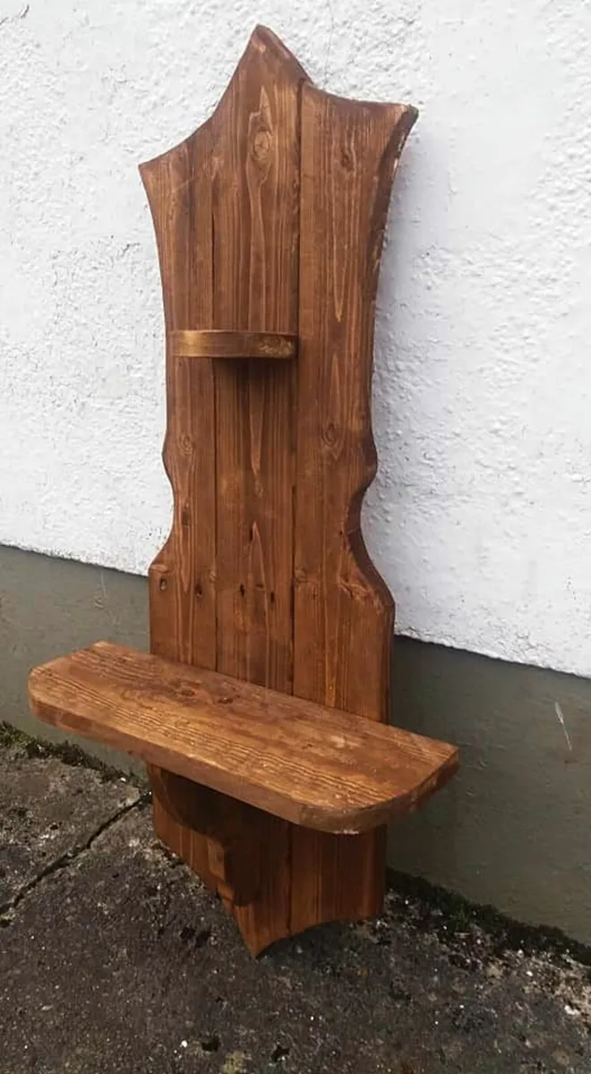 Rustic floating shelved display / storage - Image 4