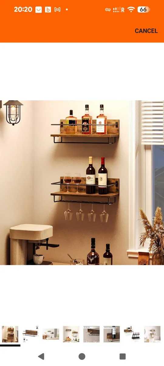 Wall mounted wine rack - Image 1