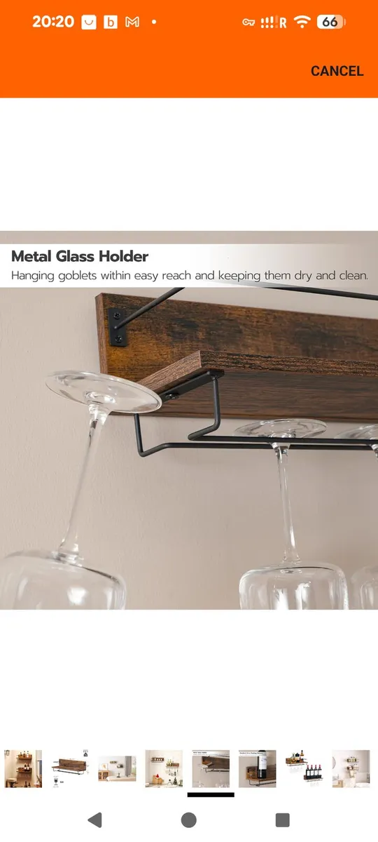 Wall mounted wine rack - Image 4