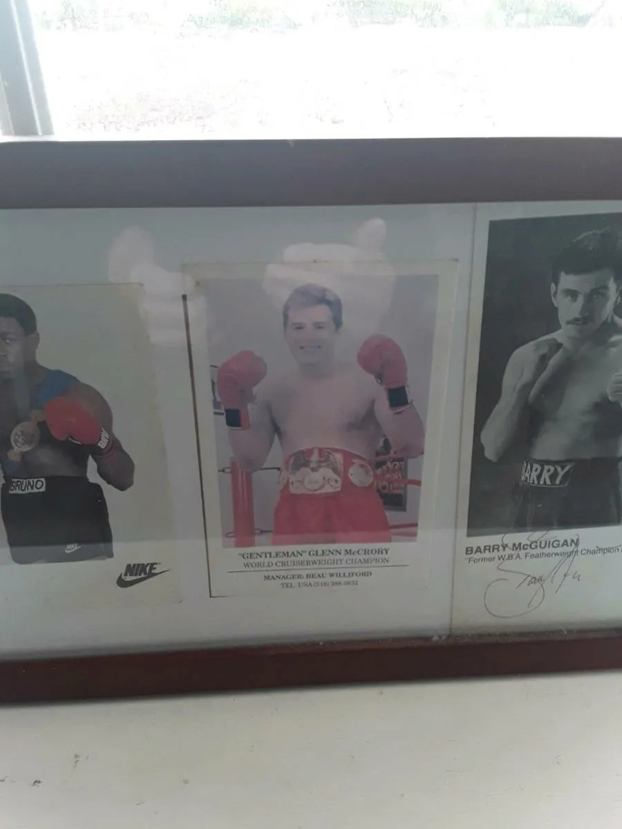 Boxing signed  bruno  mcguigan and McCrory  80e - Image 4