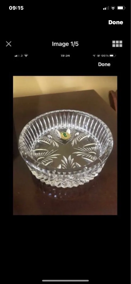 Waterford Crystal Millennium Wine Bottle Coaster - Image 1