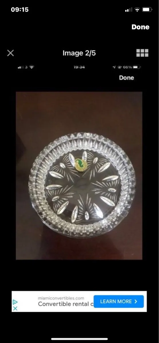 Waterford Crystal Millennium Wine Bottle Coaster - Image 2