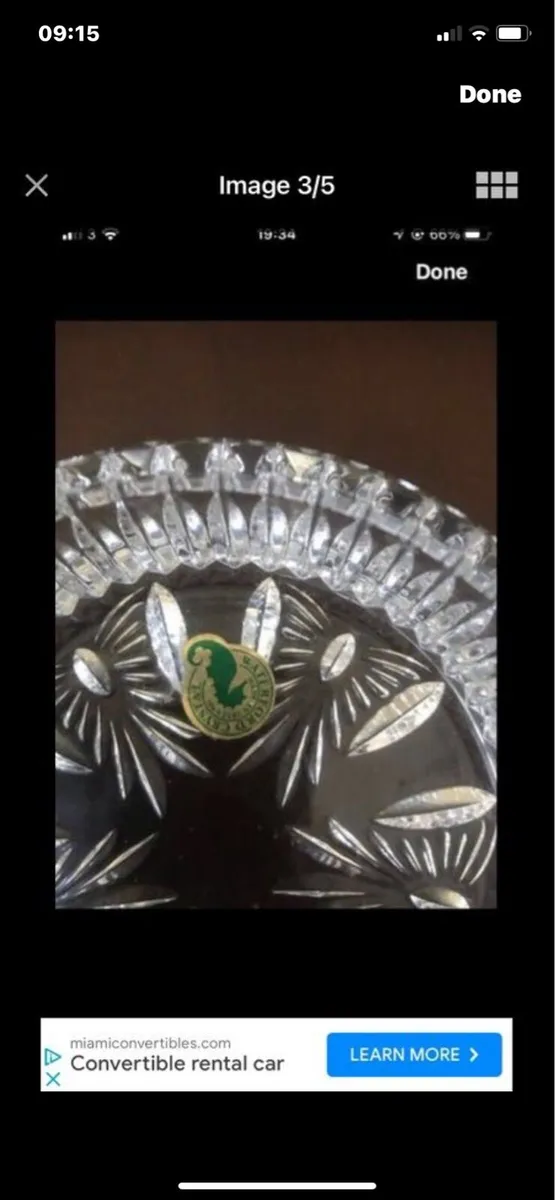 Waterford Crystal Millennium Wine Bottle Coaster - Image 3