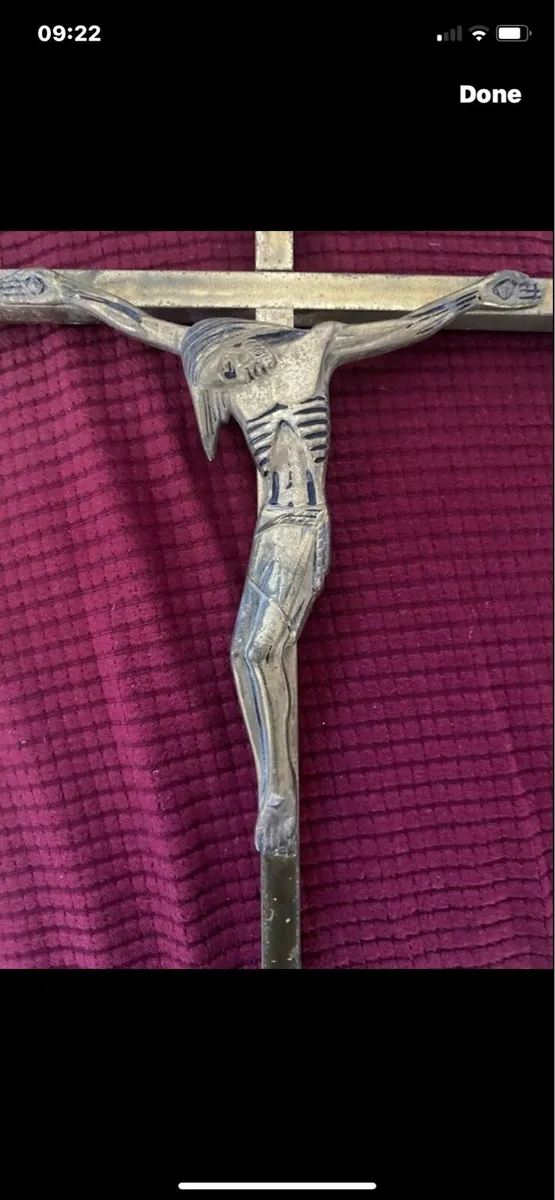 Brass crucifix - Image 2