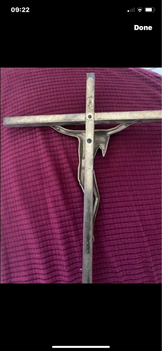 Brass crucifix - Image 4