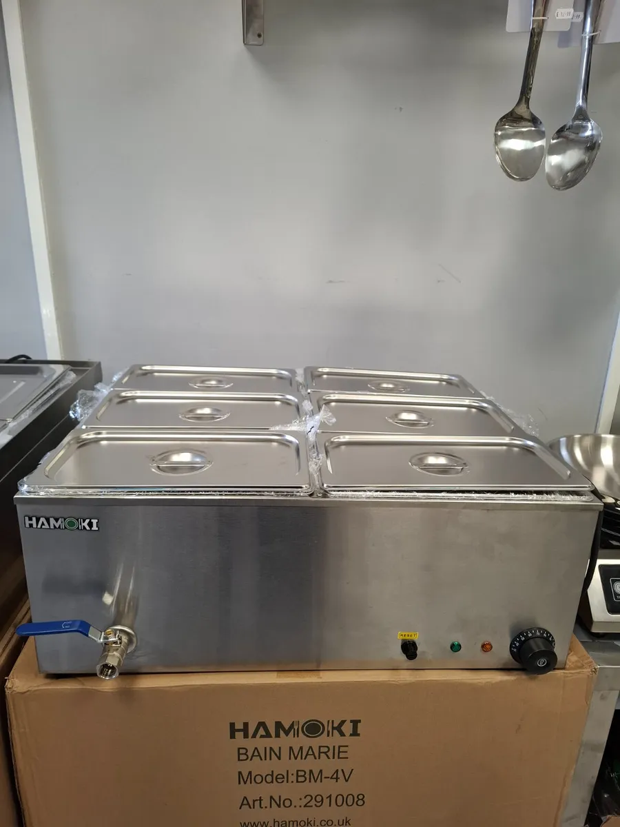 2 Pot Tabletop Wet Bain Marie 6x GN 1/3 Pans - Image 2