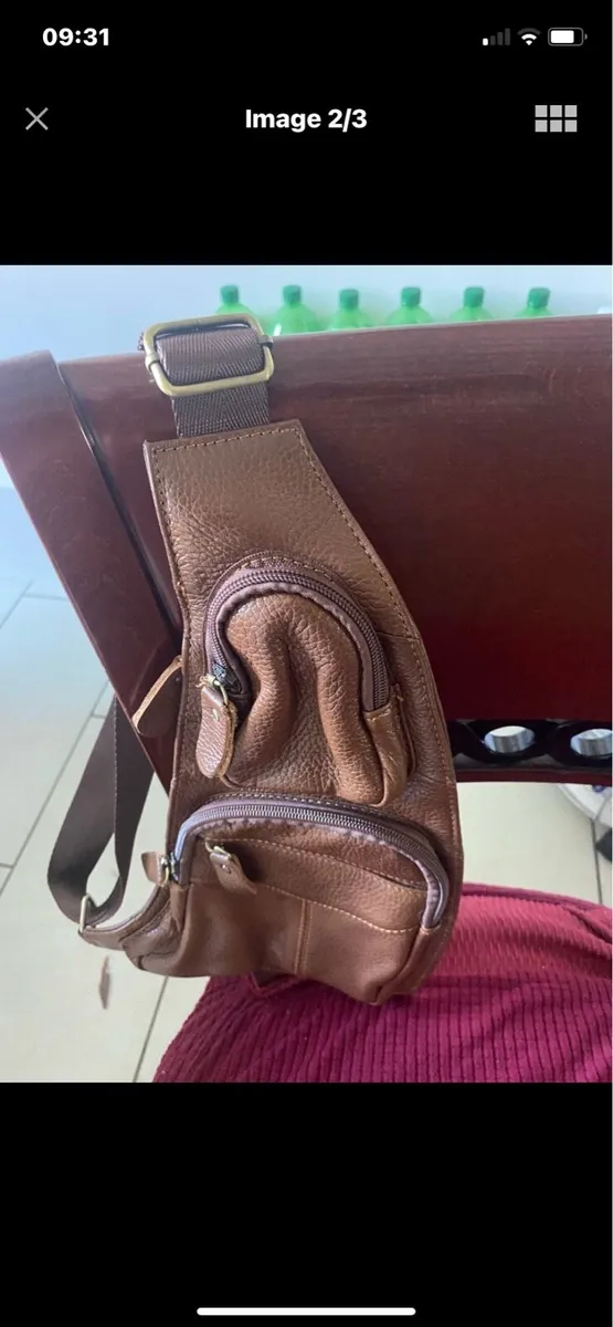 Leather Saddle/ Shoulder Bag - Image 2
