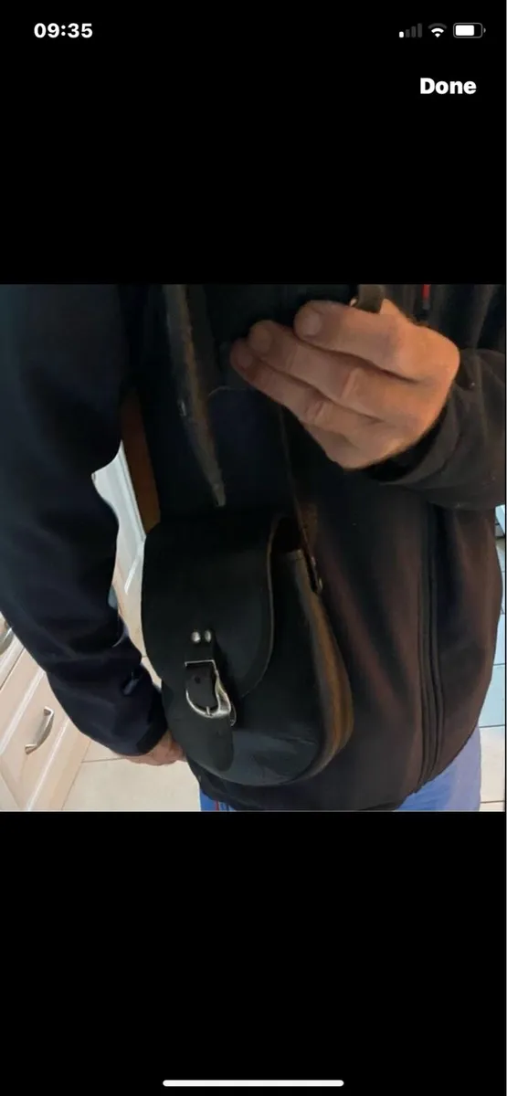 Vintage Leather Shoulder Bag - Image 2