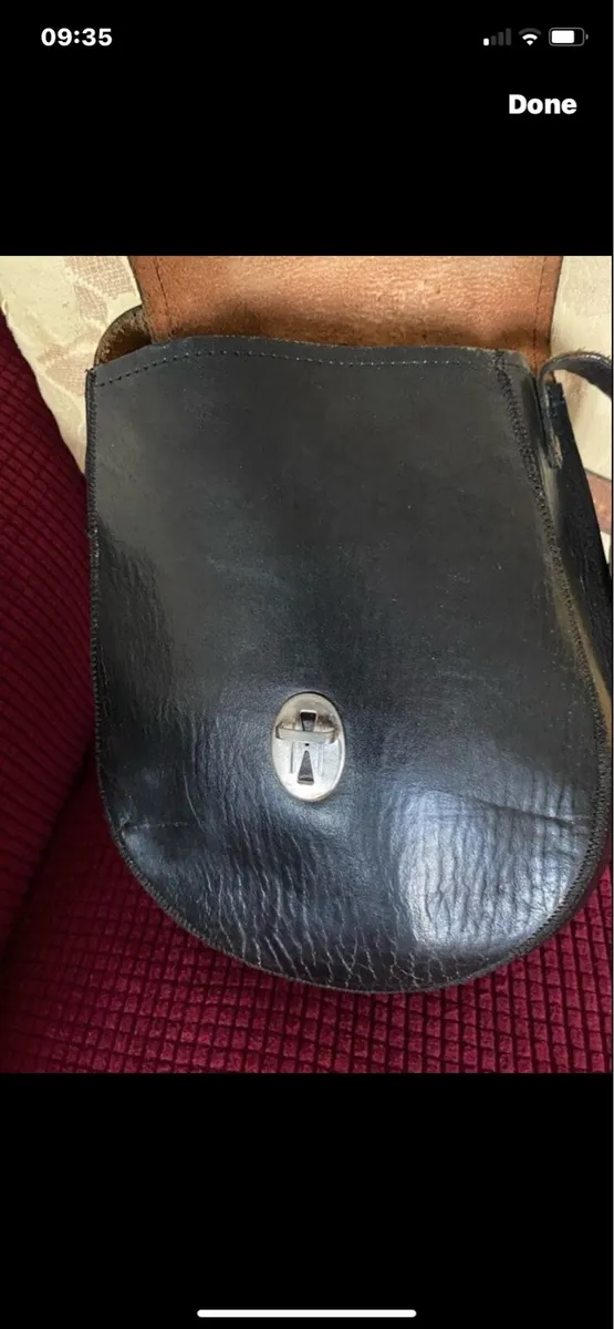 Vintage Leather Shoulder Bag - Image 4