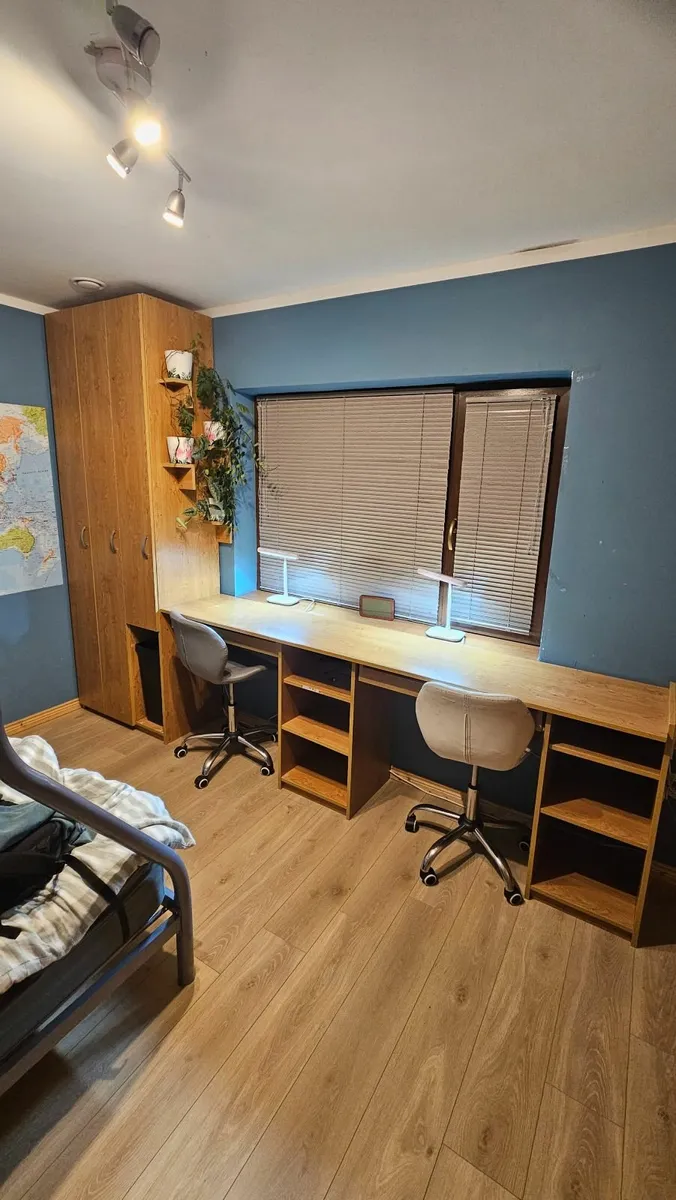 Modular Wardrobe Set + Double Desk, 11 Units Total - Image 3