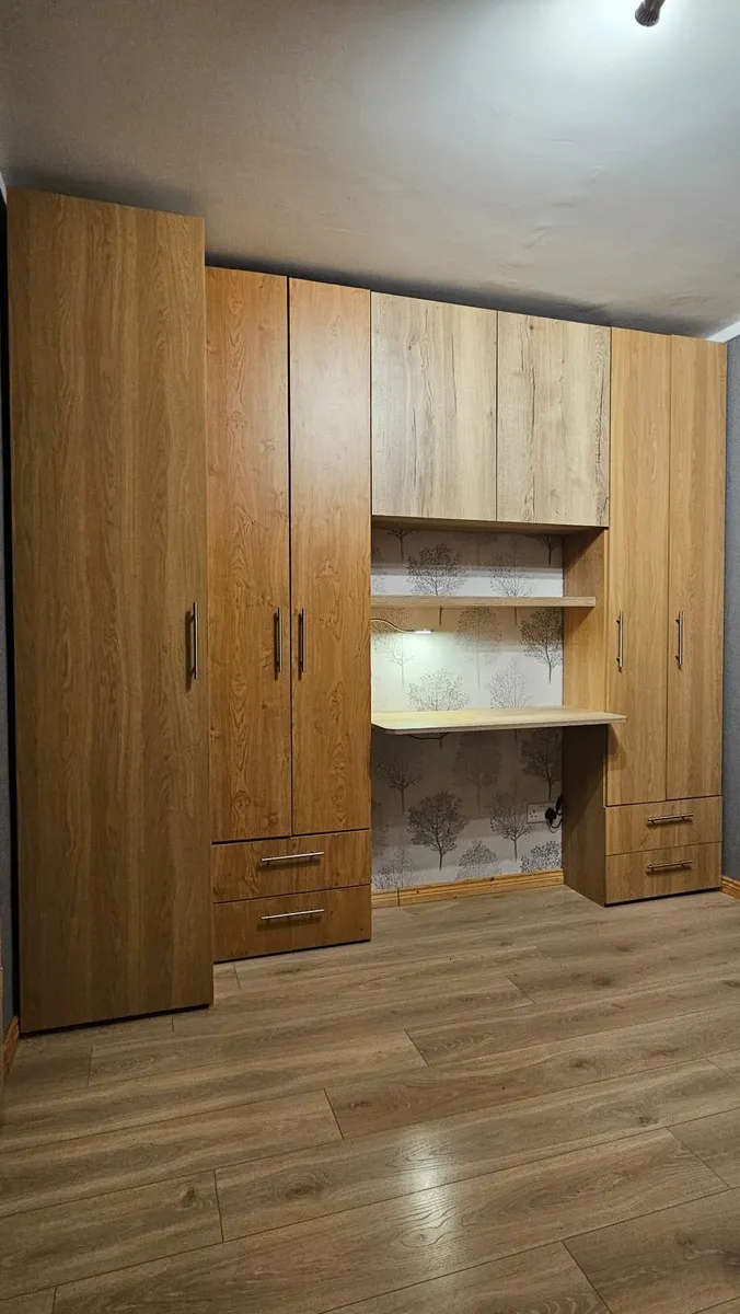 Modular Wardrobe Set + Double Desk, 11 Units Total - Image 4