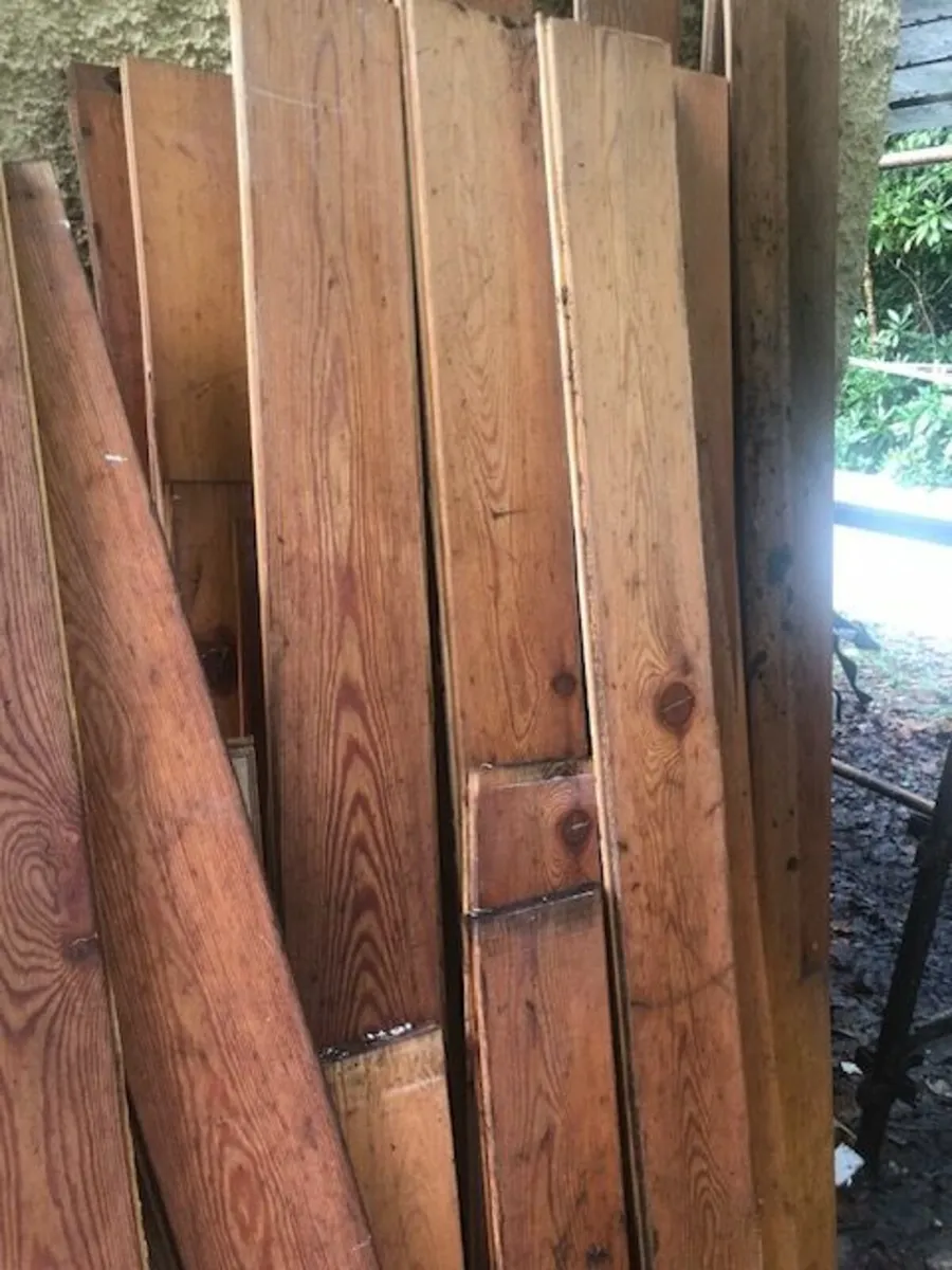 reclaimed yellow Pine Flooring - Image 2