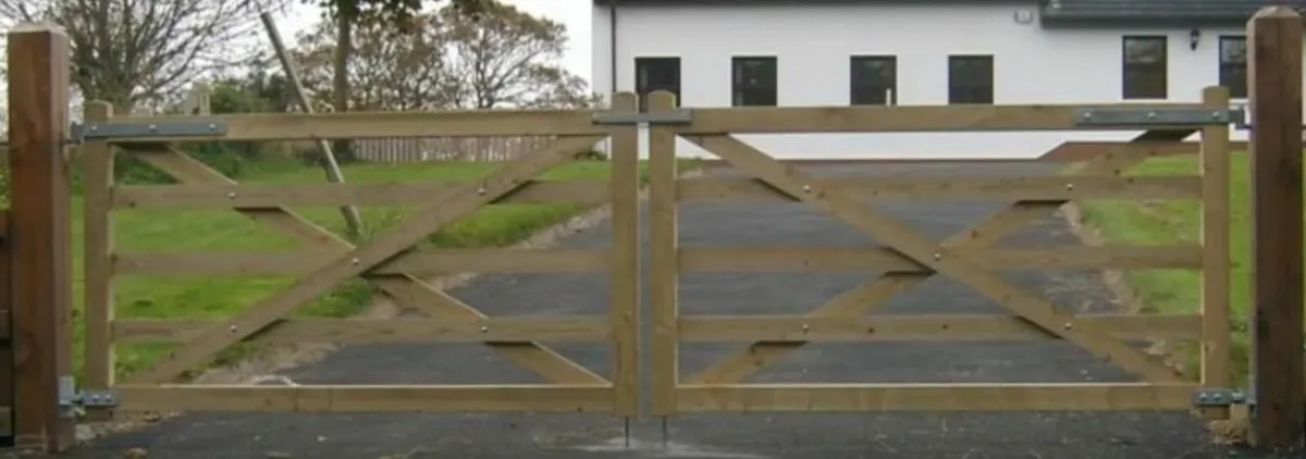 Traditional Wood Farm Gates- Made to order - Image 2