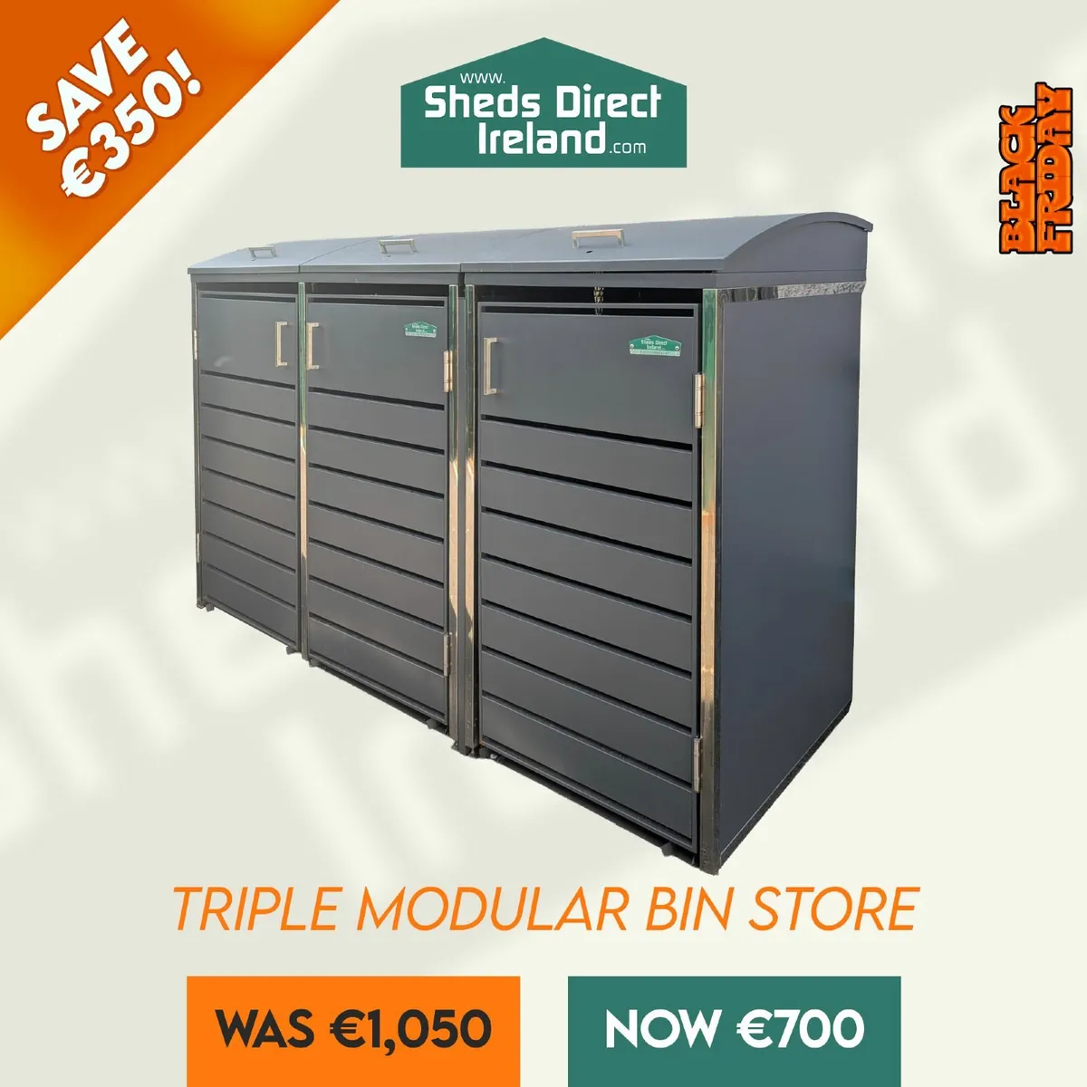 Triple Modular bin store Saving 350 euros