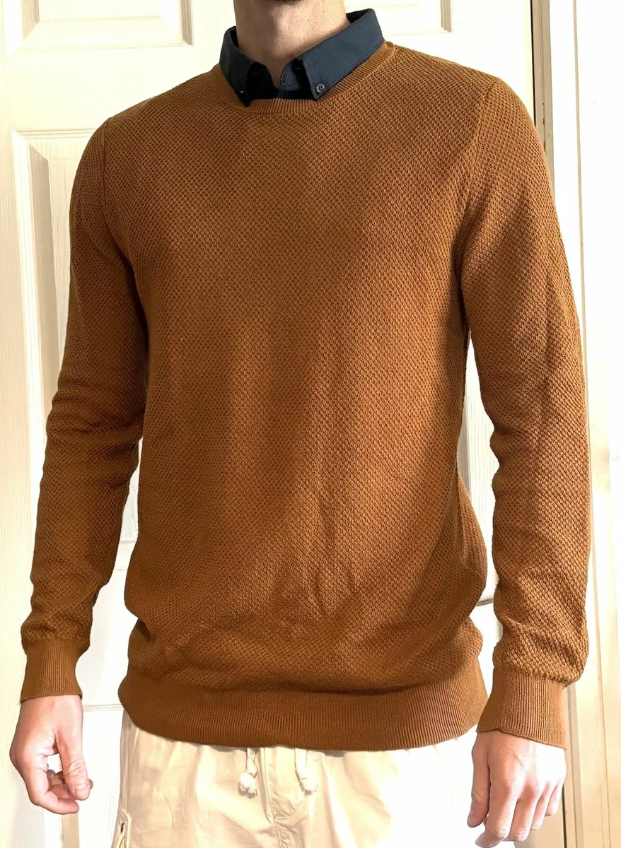 Neck Mock Shirt Jumper - Image 1