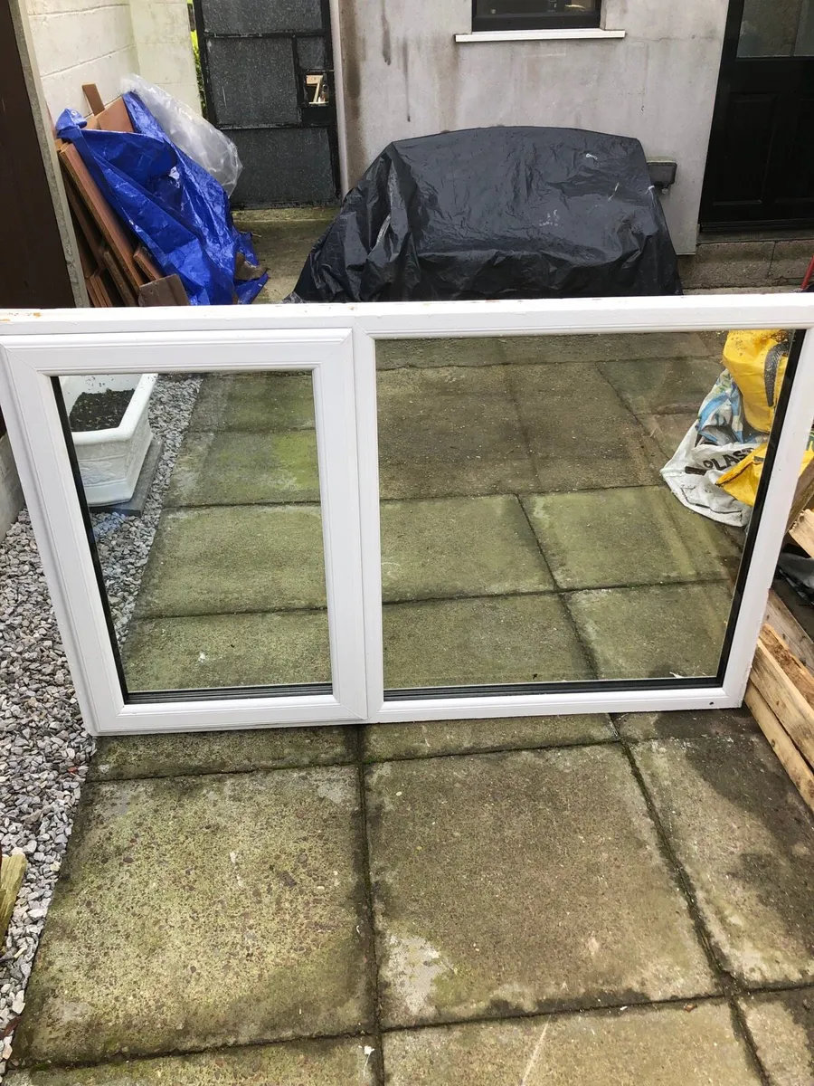 Pvc white double glazed window - Image 1