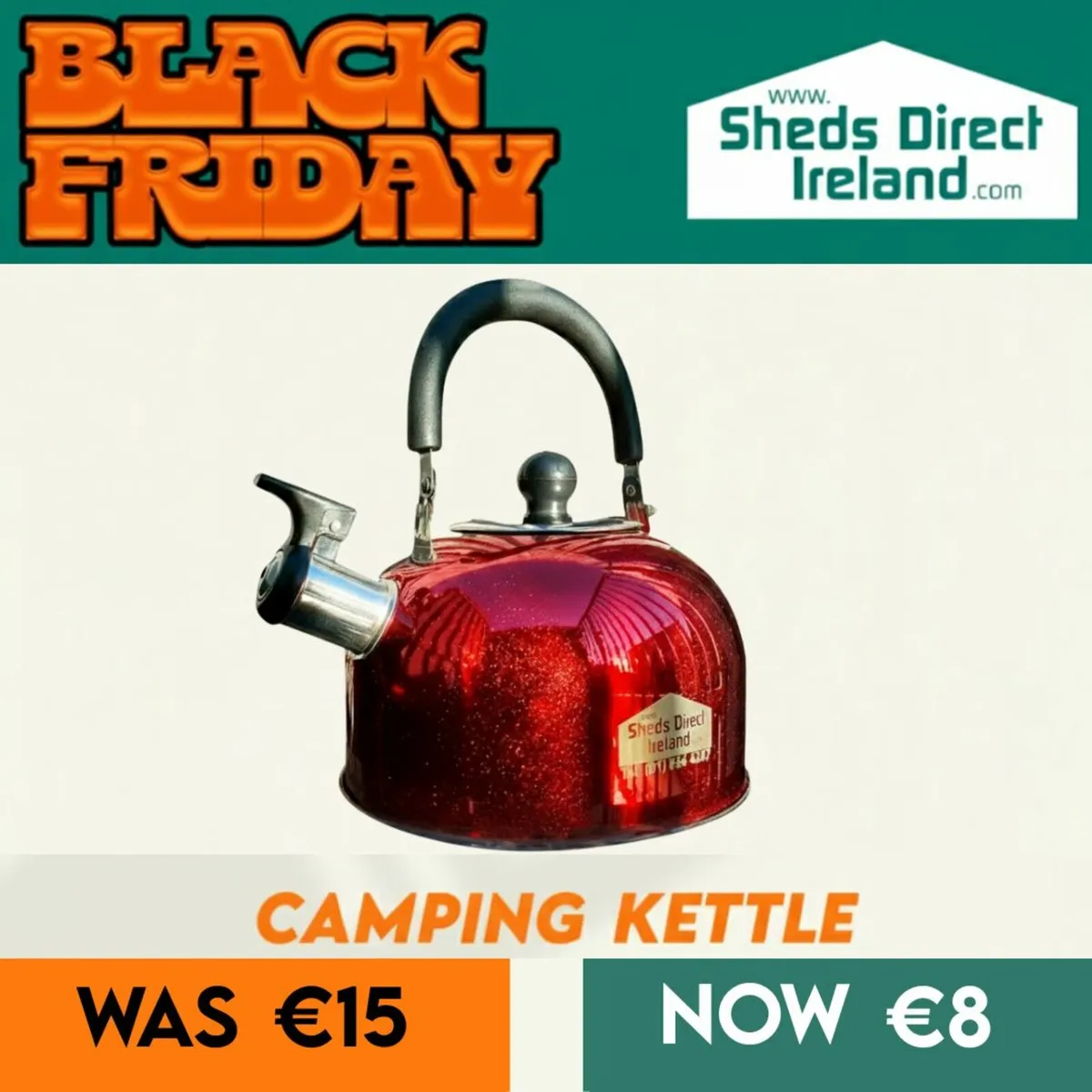 Camping Kettle only 8 euros!