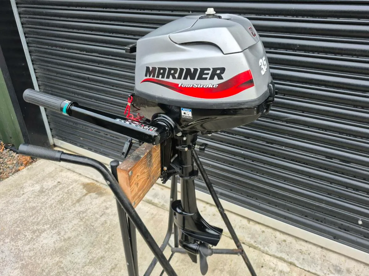 Mariner 3.5hp boat outboard motor short shaft - Image 1