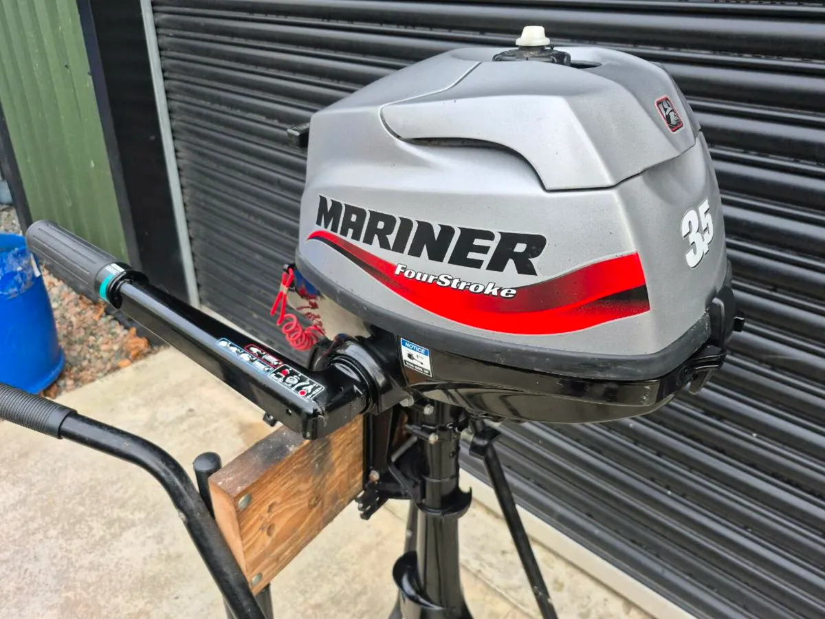 Mariner 3.5hp boat outboard motor short shaft - Image 2