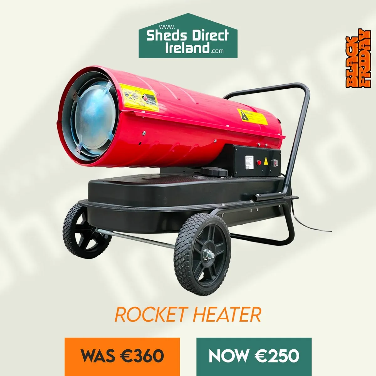 The Rocket Space Heater Saving 110 euros!