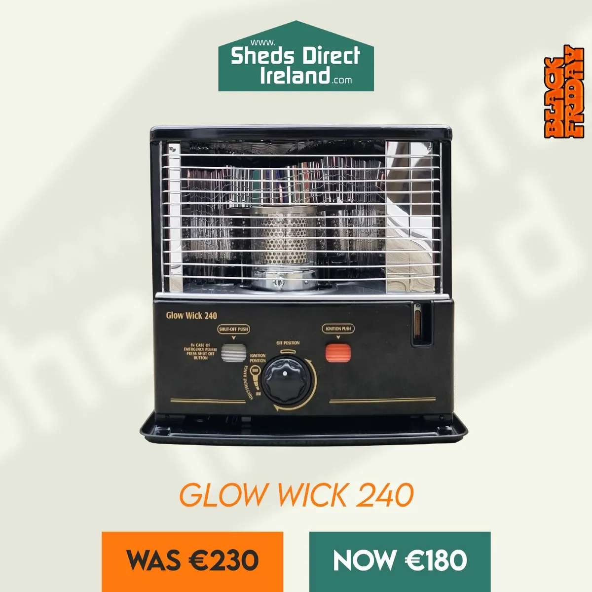 Glow Wick 240 Heater Saving 50 euros