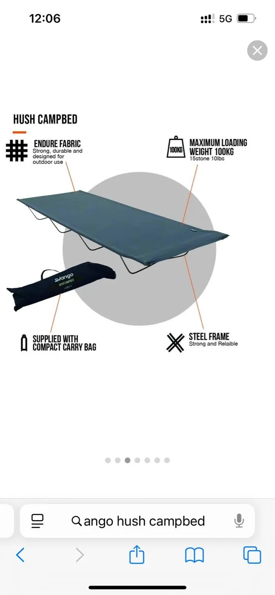 Foldable camp bed - Image 3