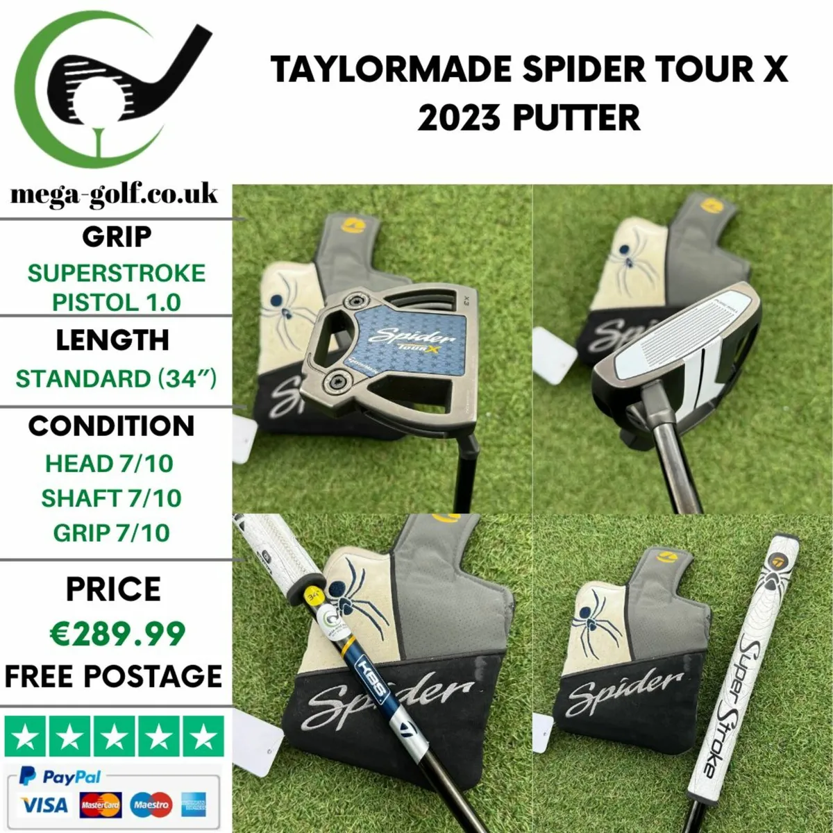 Taylormade Spider Tour X 2023 Putter / 34″ - Image 1
