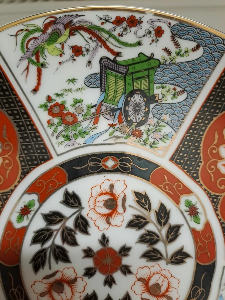 Imari rickshaw and phoenix plate - Image 3