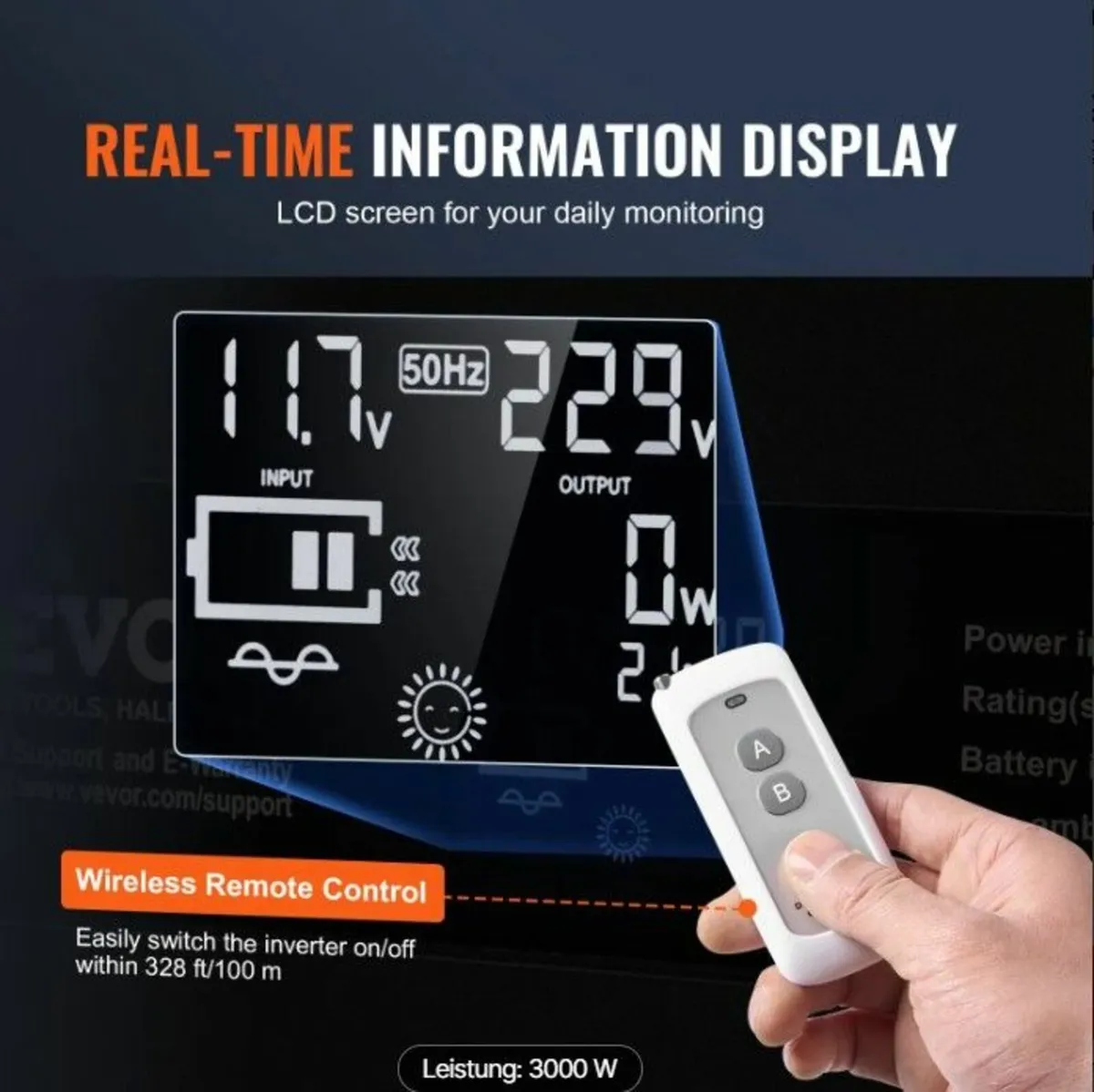 Pure Sine Wave Inverter – 3000W - Image 2