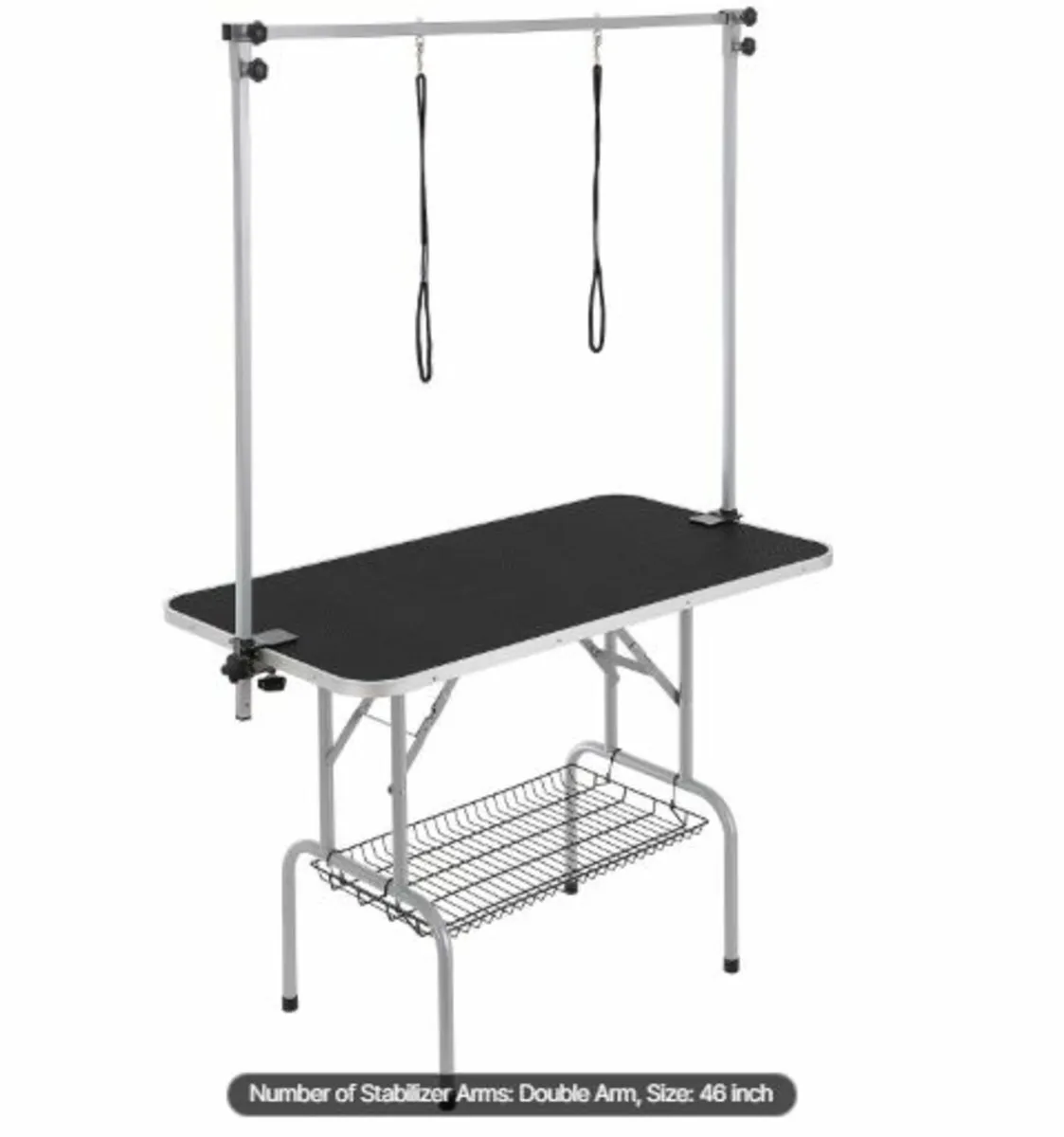 Pet Grooming Table Two Arms with Clamp, 117cm Dog - Image 1