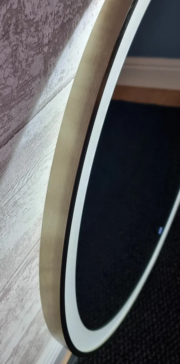 LED Mirror Gold Antifog Demister Defogger 80cm - Image 4