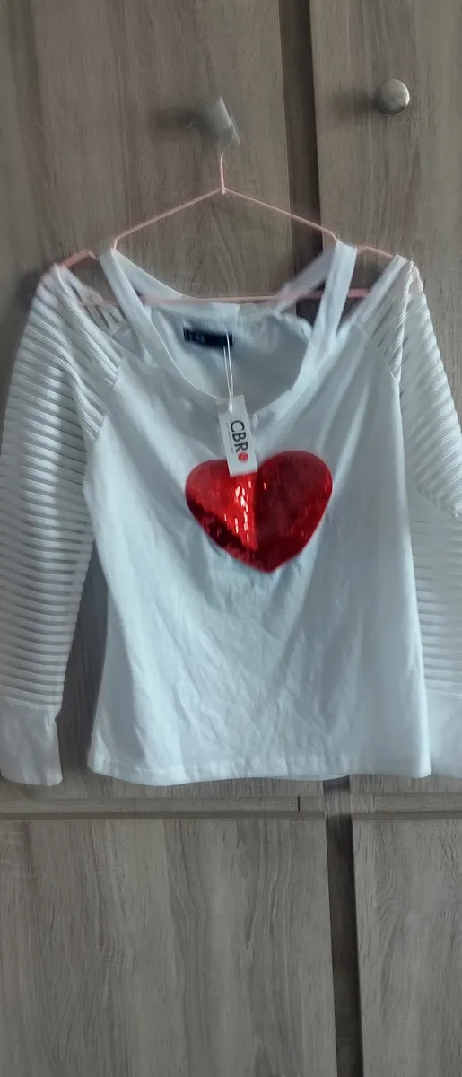 heart top fits size fits 6-8-10 new - Image 2