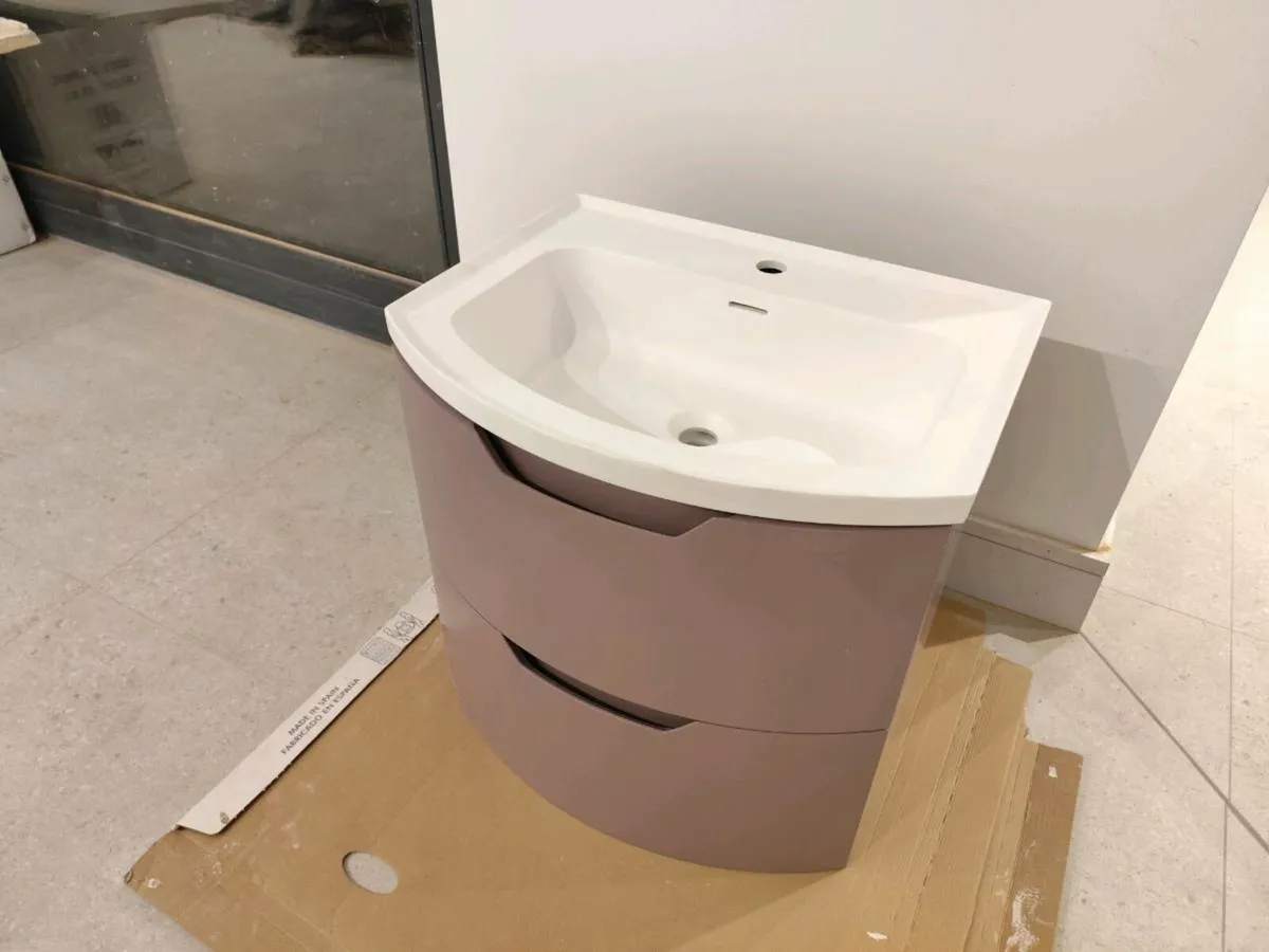 ARC 60CM 2 DRAWER WALL HUNG VANITY UNIT - Image 1