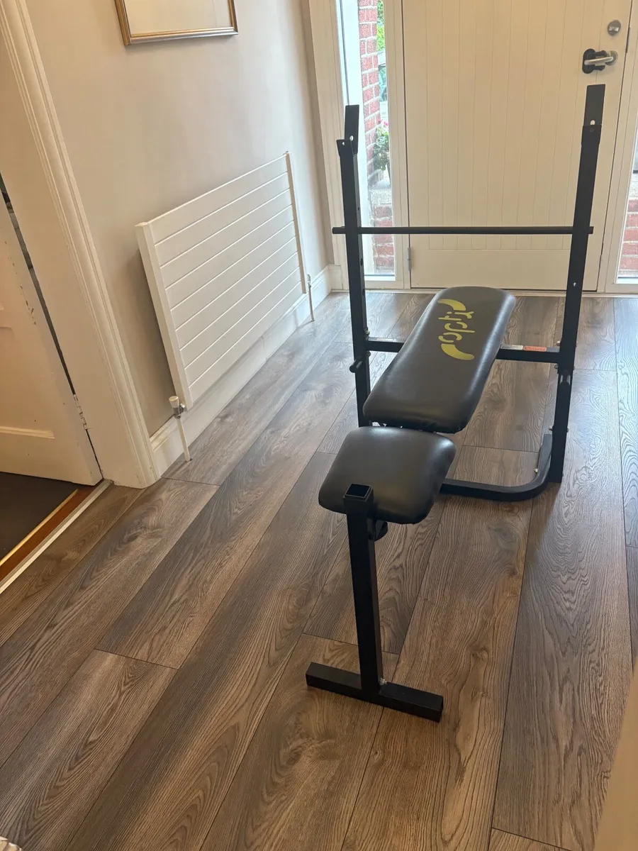 Adjustable weight bench plus weights - Image 3