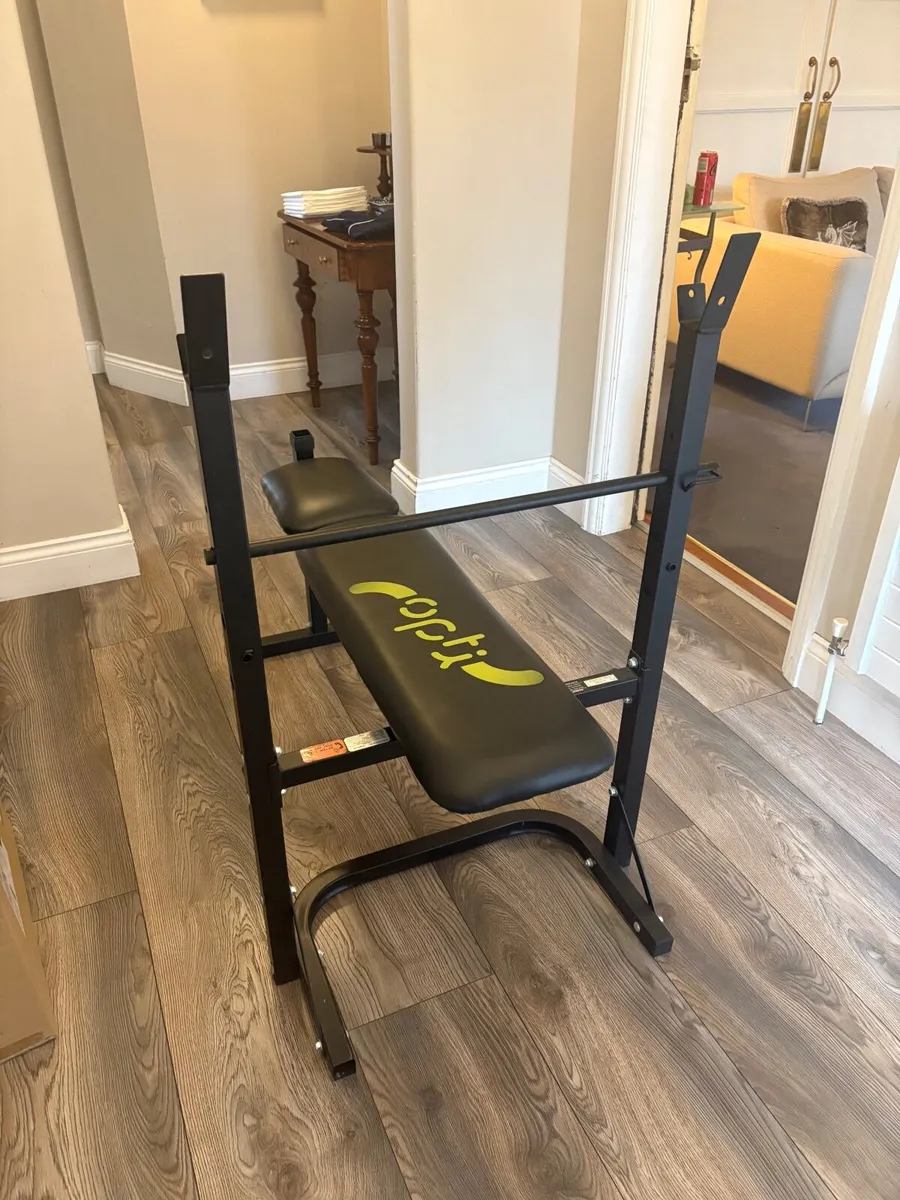 Adjustable weight bench plus weights - Image 4