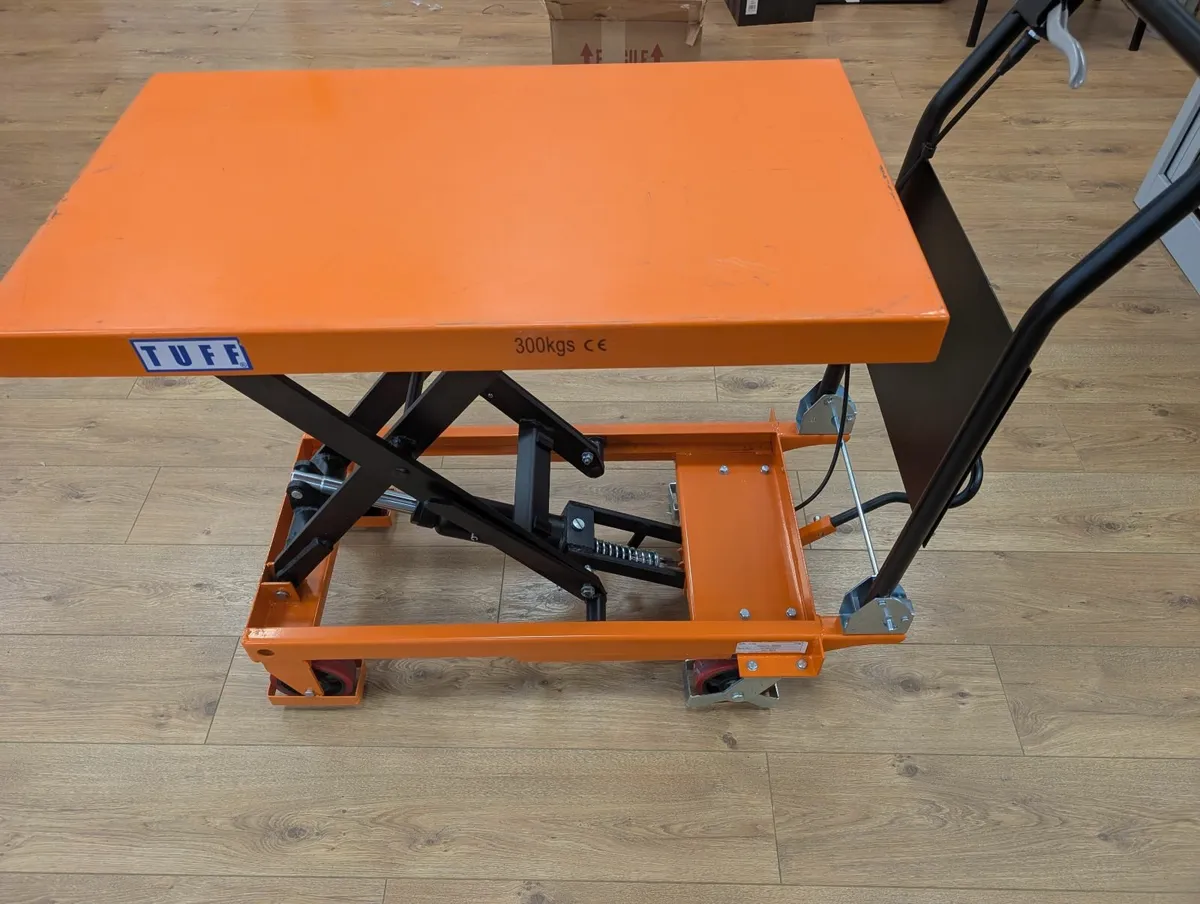 TUFF 300kg Scissor Lift Trolley - Image 4