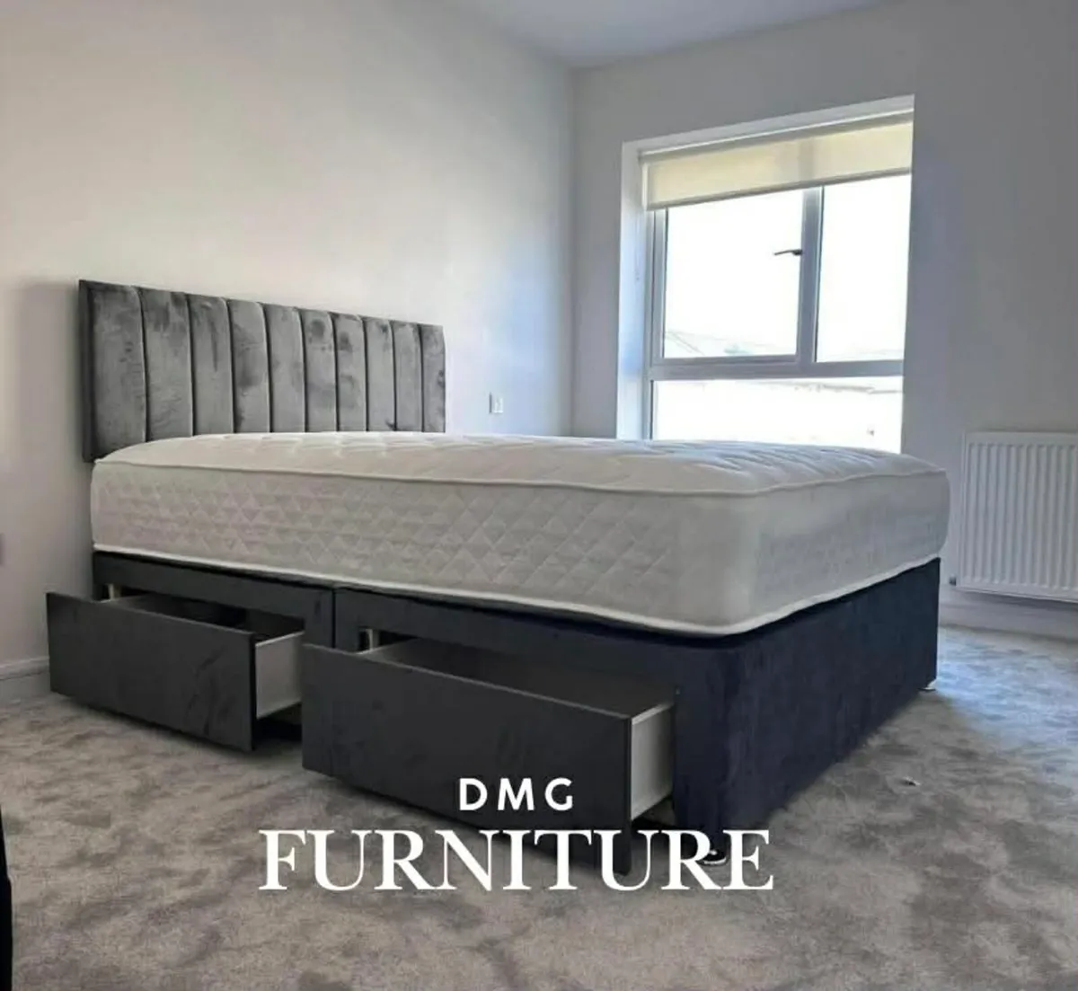 New Divan Beds With Mattresses And Headboard - Image 3