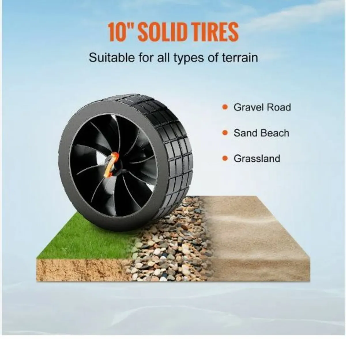 Heavy Duty Kayak Cart, 320lbs Load Capacity - Image 4