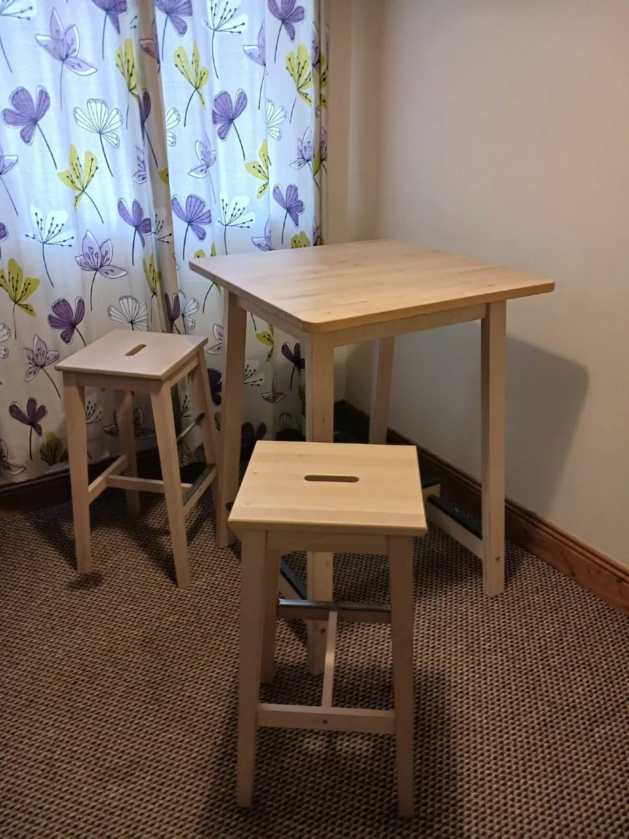 Kitchen High Table and Chairs - Image 2
