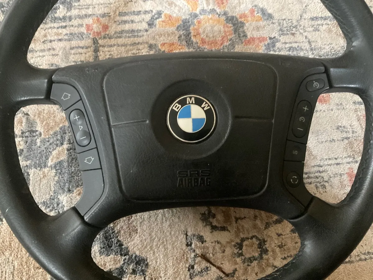BMW E39 leather steering wheel and air bag - Image 1