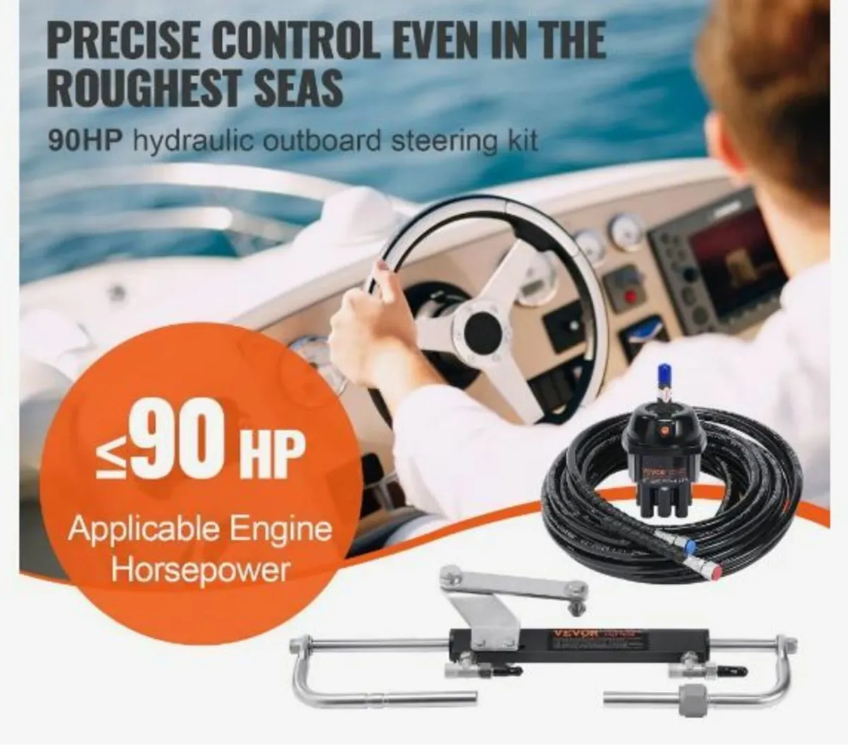 Hydraulic Outboard Steering Kit - Image 3