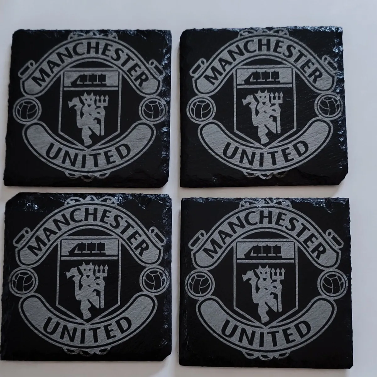 Man Utd slate coasters - Image 3