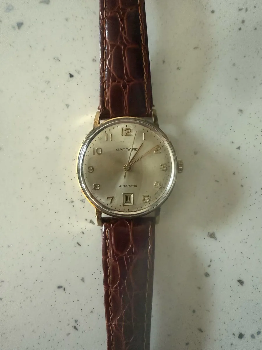 Gerrard automatic men’s watch 9ct gold - Image 2