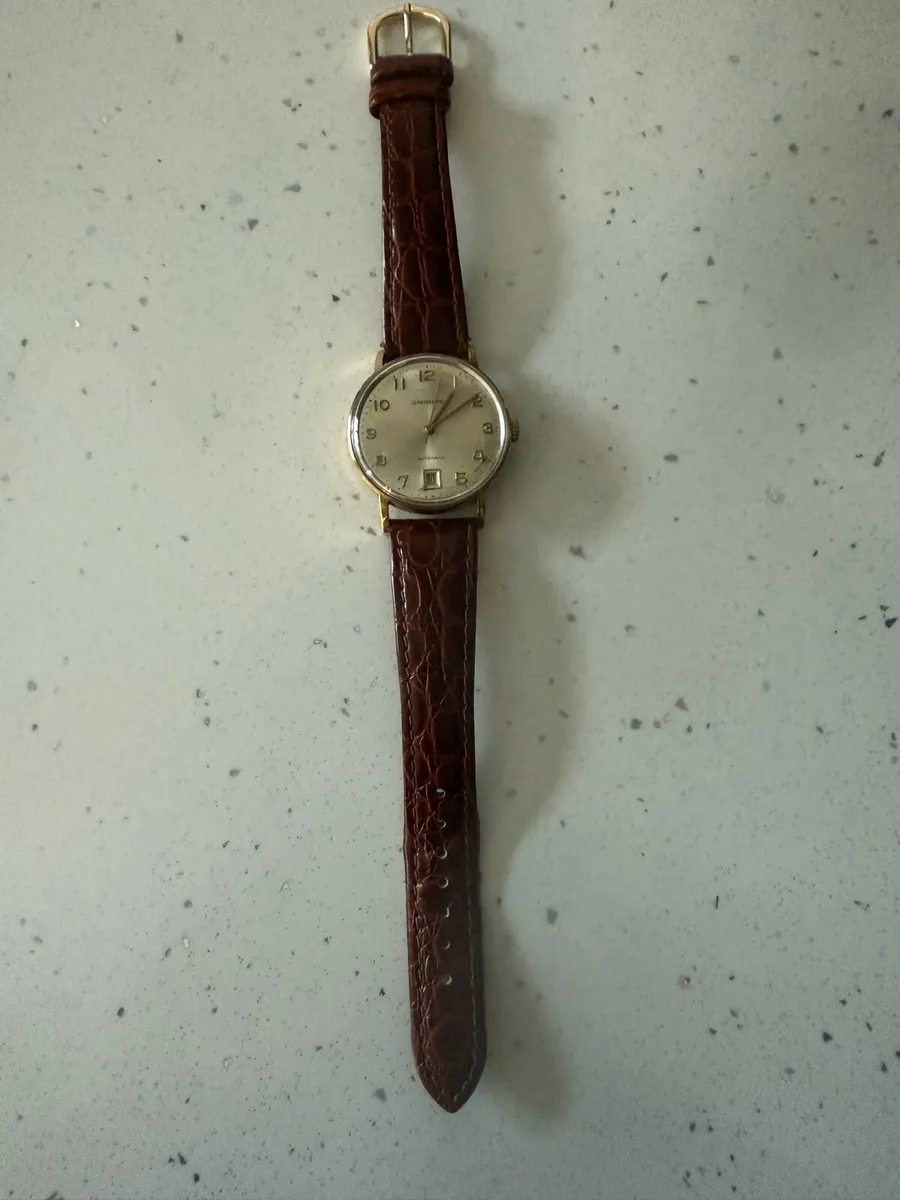 Gerrard automatic men’s watch 9ct gold - Image 3