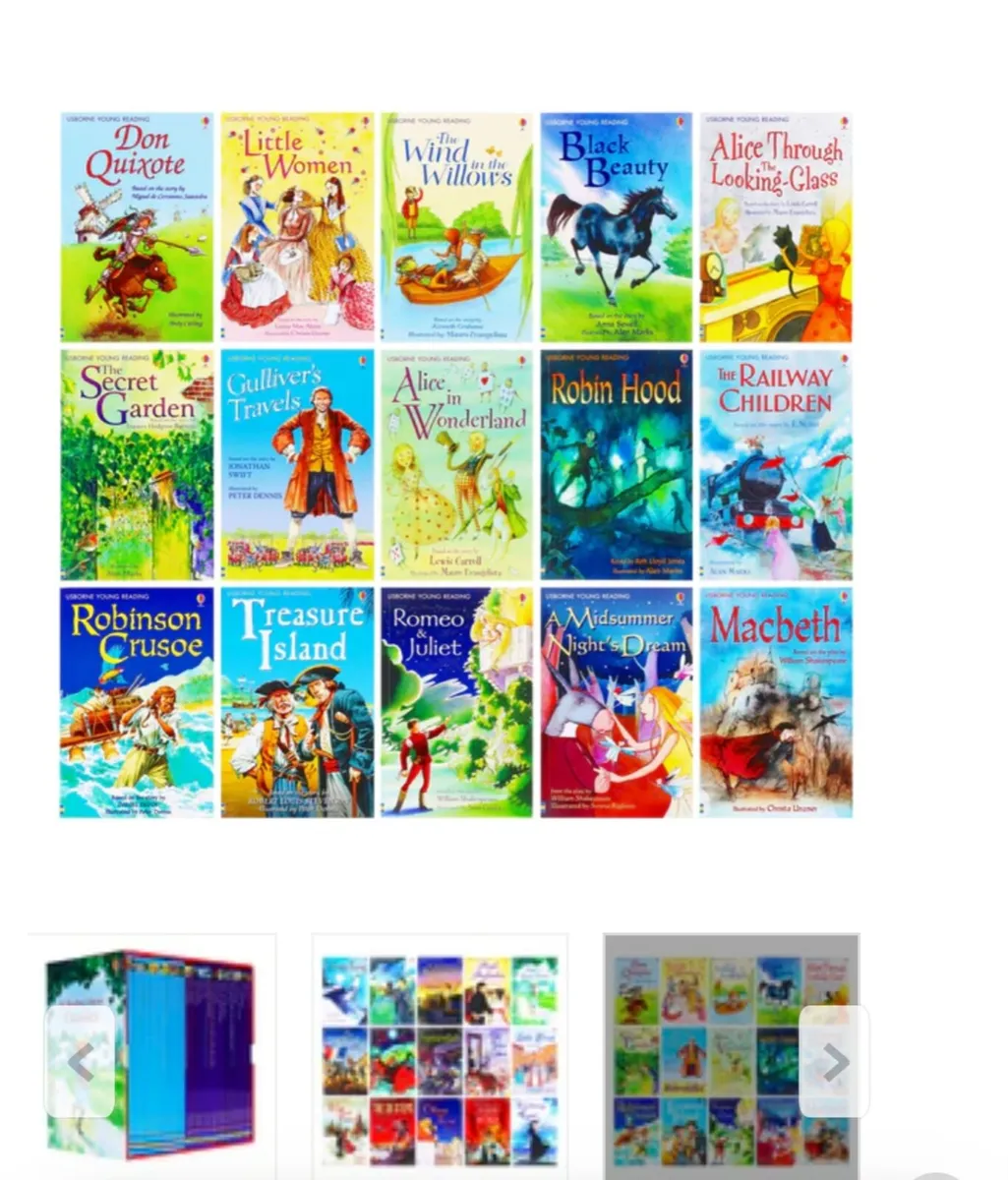Brand New Book Set. 30 Classics.Age 7 plus Usborne - Image 1